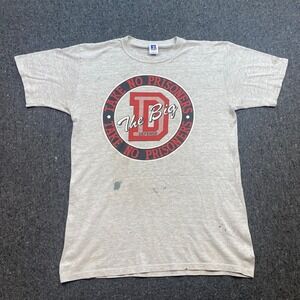 Russell Athletic Shirt Sz L Mens Gray Skater Take No Prisoners Big D Defense USA